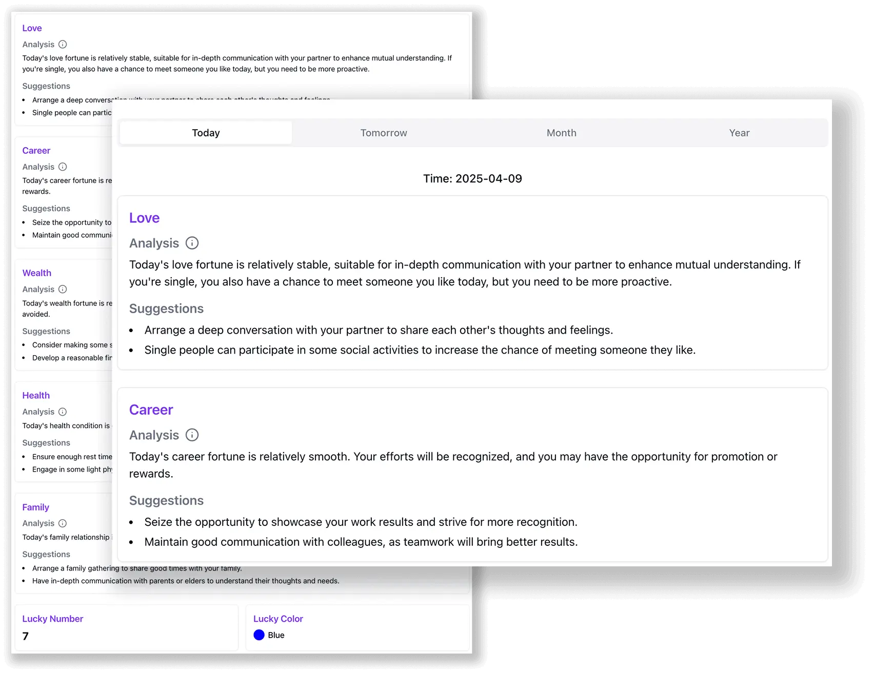 Daily/Monthly/Yearly Fortune Prediction: Understand Trends, Seize Opportunities
